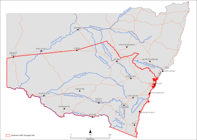 Southern New South Wales map