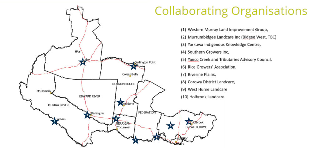 FRRR Collaborating Organisations Map